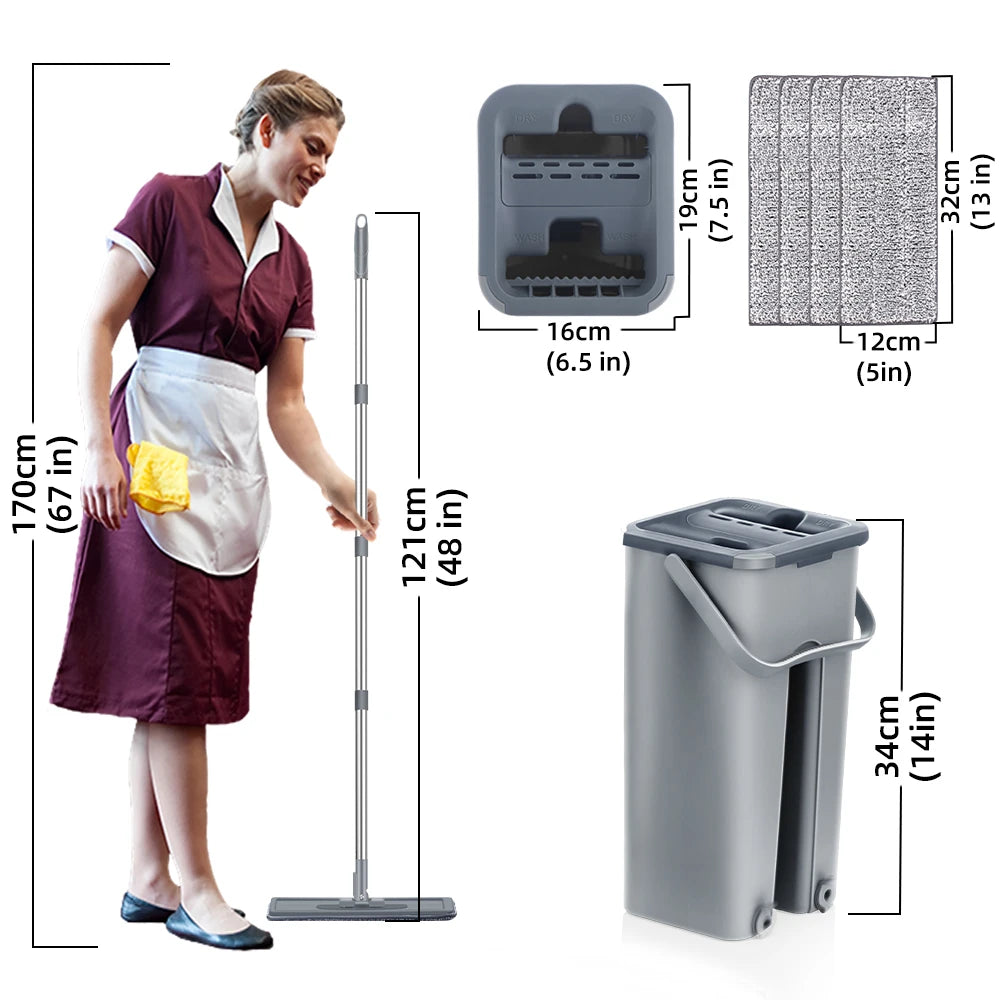 Professional Hands-Free Floor Cleaning System
